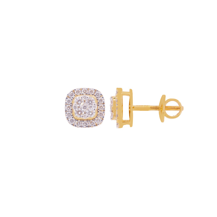 0.70Ct VVS/FG Diamond Earrings in 18K Gold