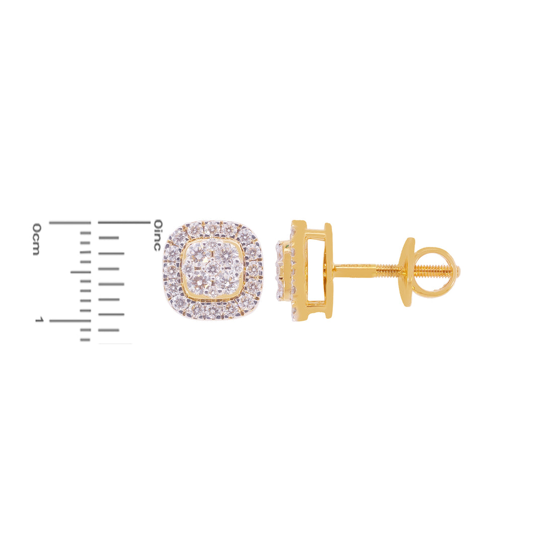 0.70Ct VVS/FG Diamond Earrings in 18K Gold