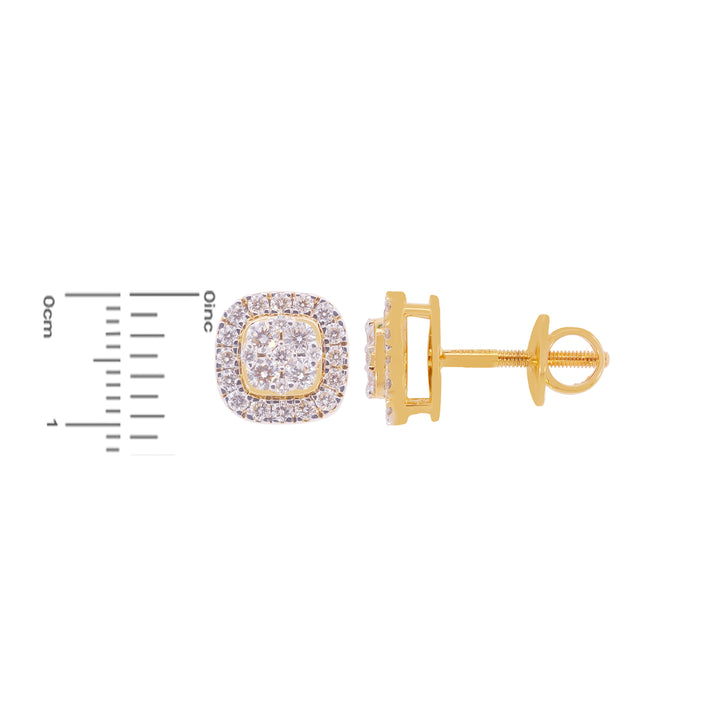 0.70Ct VVS/FG Diamond Earrings in 18K Gold