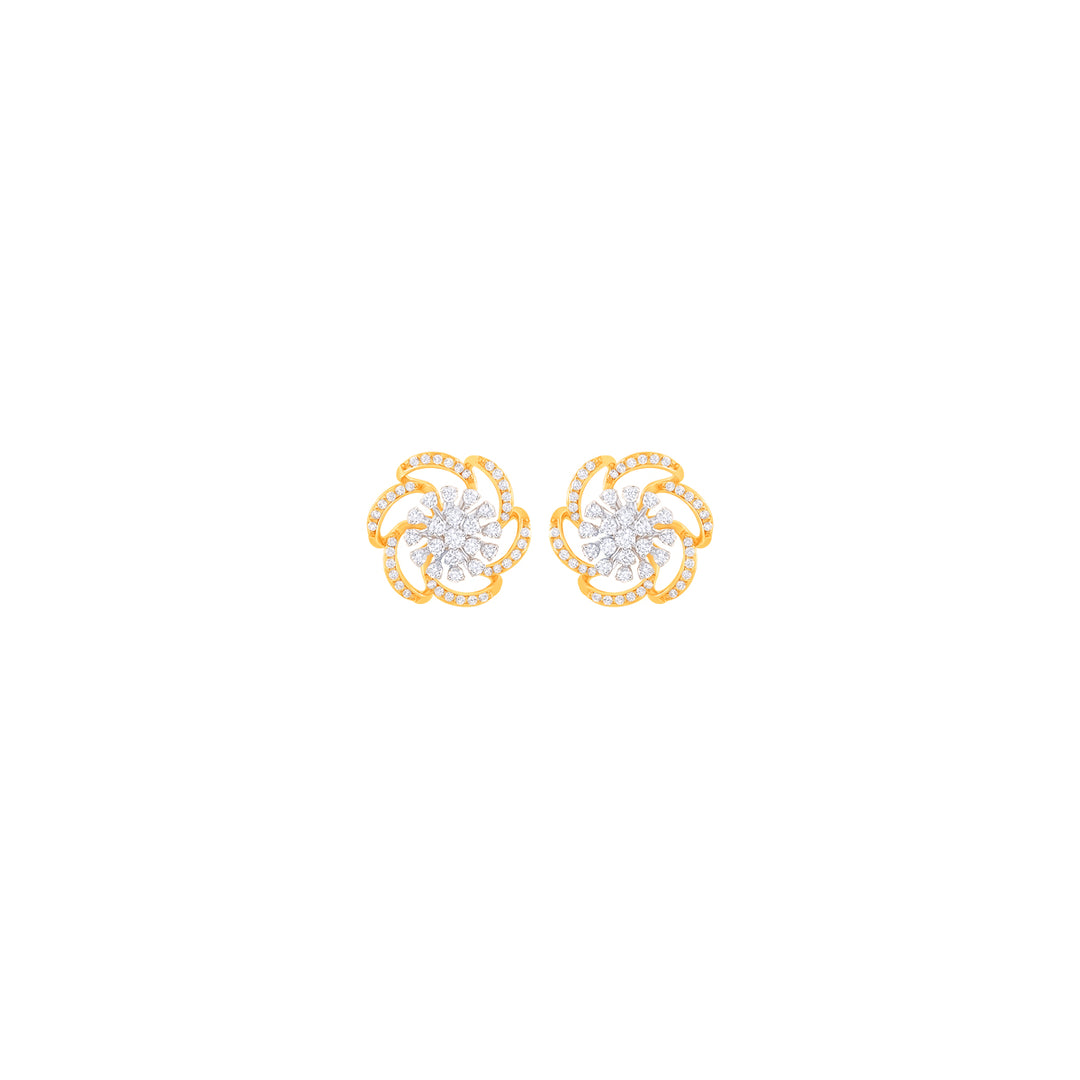 0.52Ct VVS/FG Diamond Earrings in 18K Gold