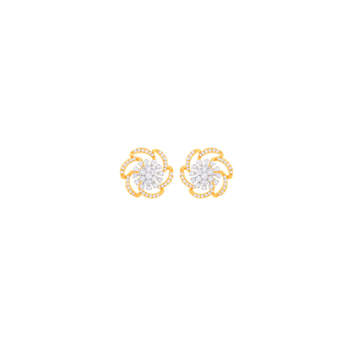0.52Ct VVS/FG Diamond Earrings in 18K Gold