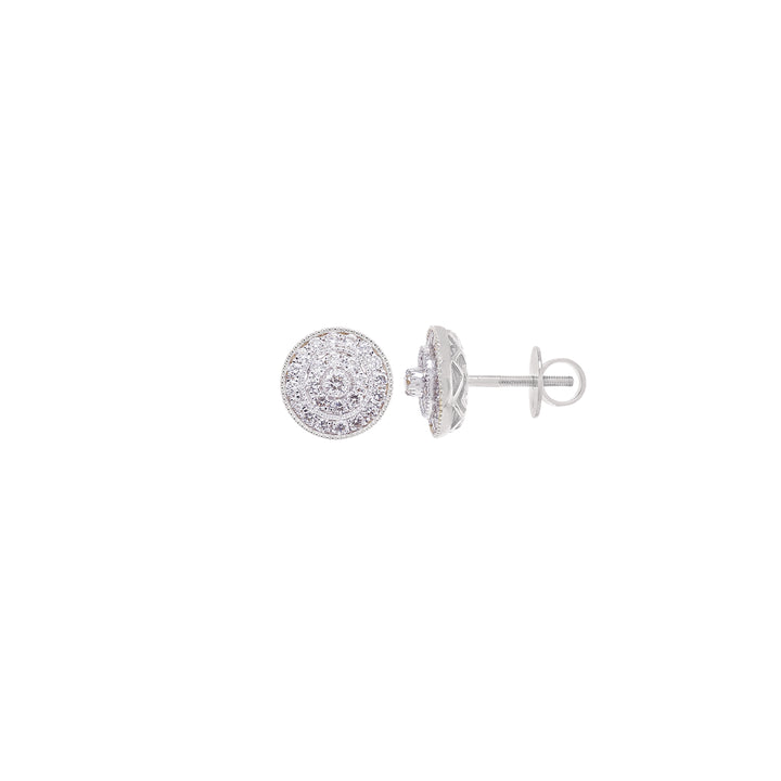 0.83Ct VVS/FG Diamond Earrings in 18K White Gold