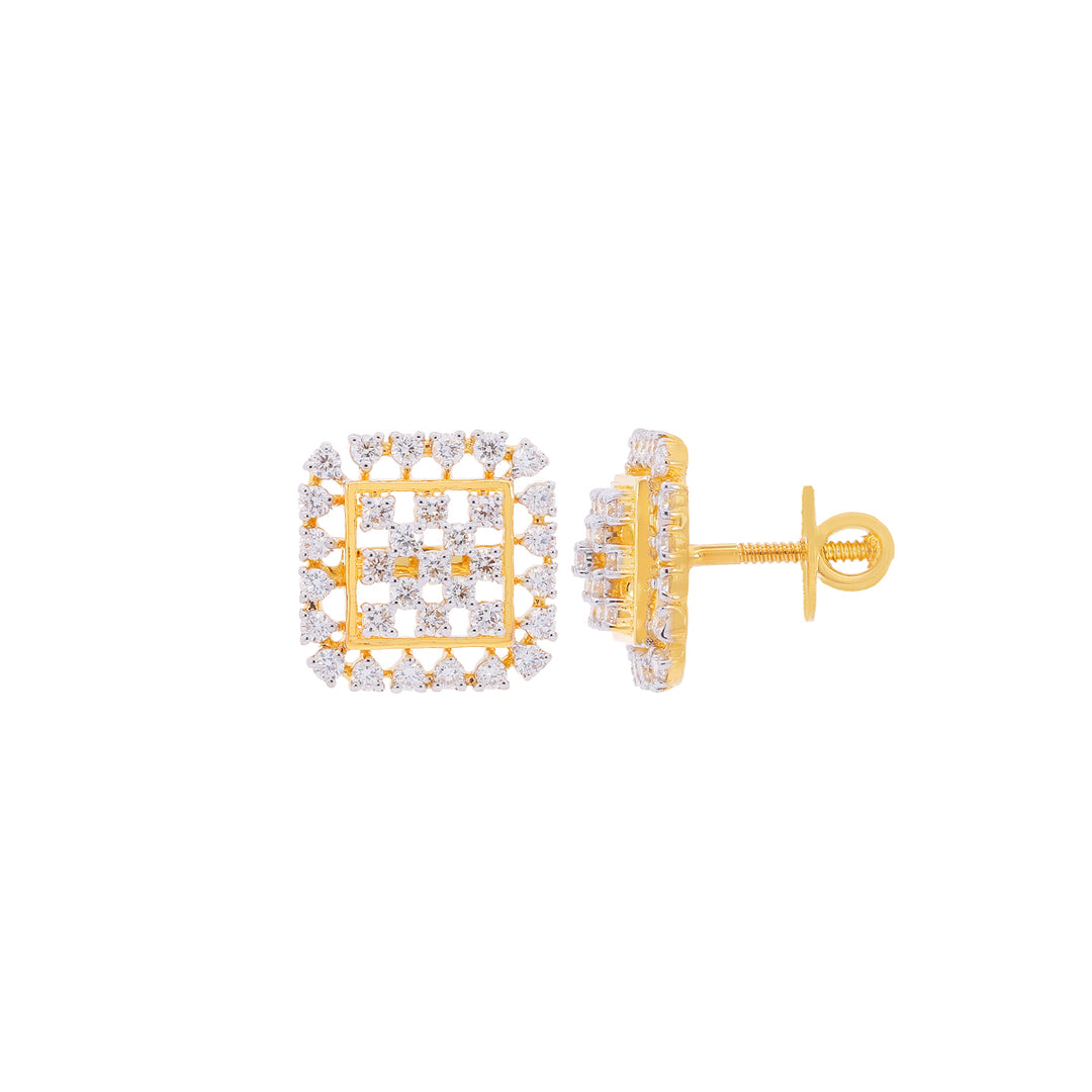 1.18Ct VVS/FG Diamond Earrings in 18K Gold