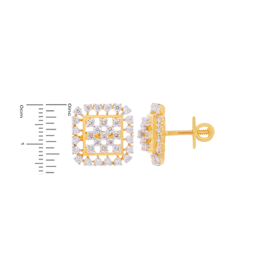 1.18Ct VVS/FG Diamond Earrings in 18K Gold