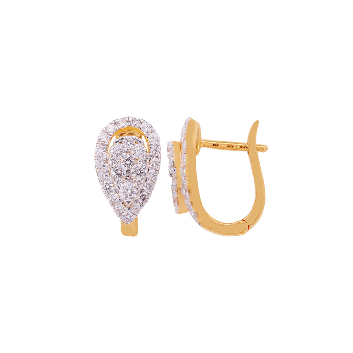 1.05Ct VVS/FG Diamond Clipon Earrings in 18K Gold