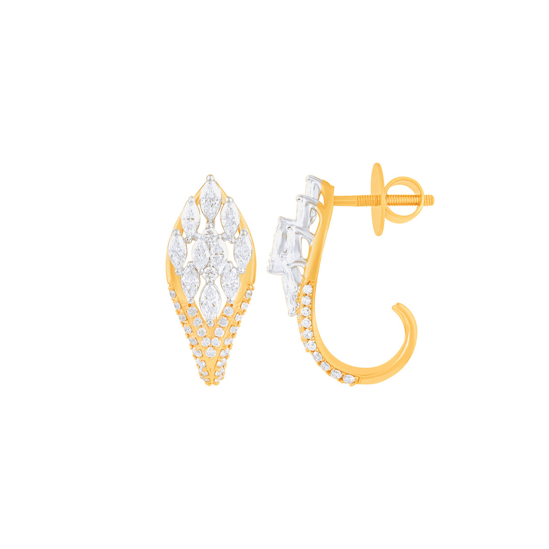 1.21Ct VVS/FG Diamond Earrings in 18K Gold