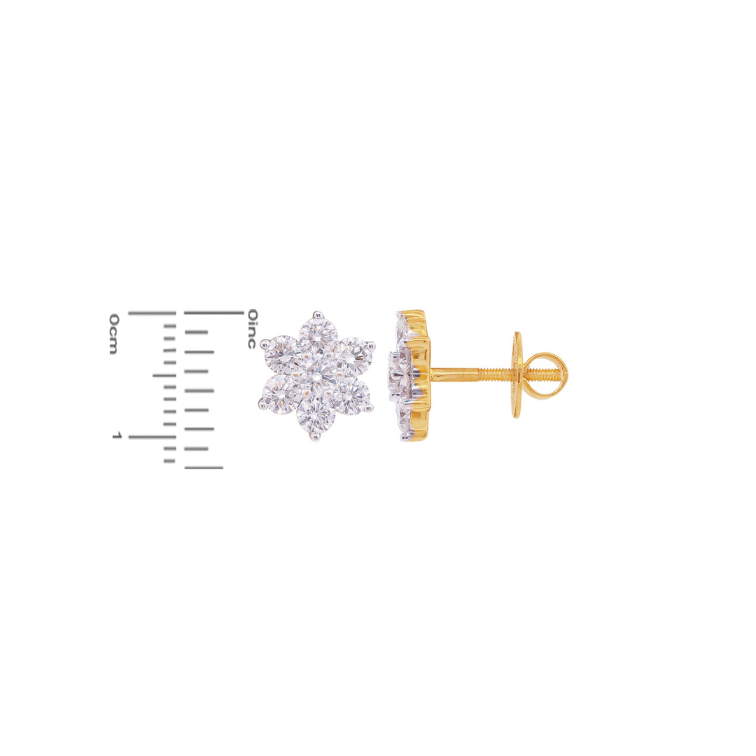 1.60Ct VVS/FG Diamond Earrings in 18K Gold