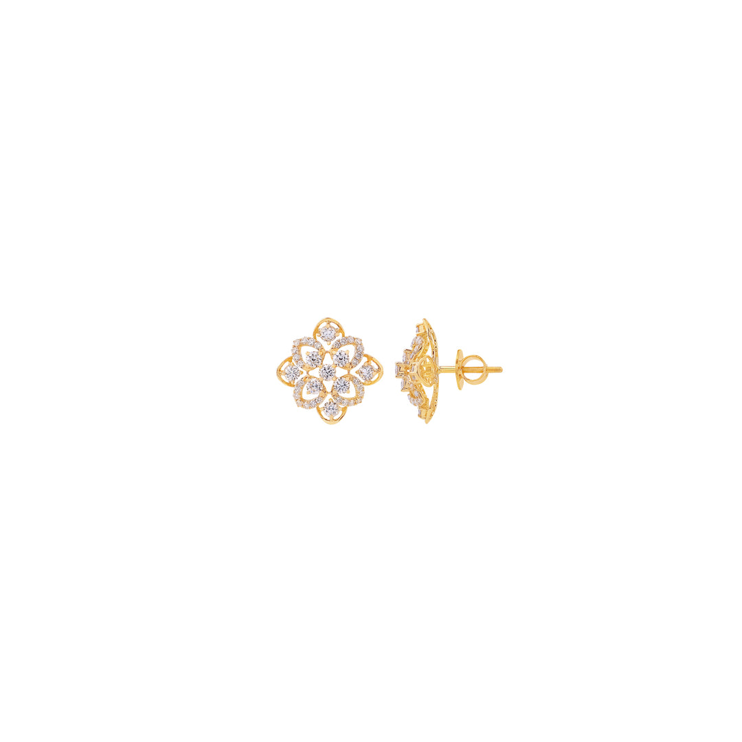 1.82Ct VVS/FG Diamond Earrings in 18K Gold