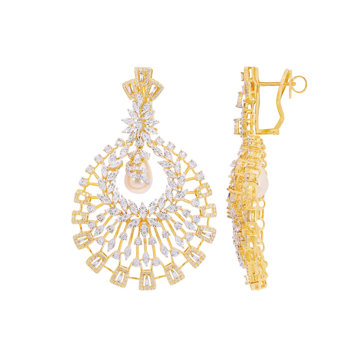 2.84Ct VVS/FG Diamond Earrings in 18K Gold