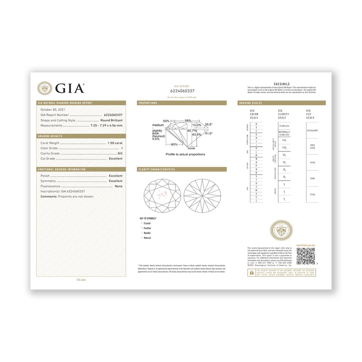 3.01CTW SI2/I GIA Certified Diamond Solitaire Earrings in 18K White Gold