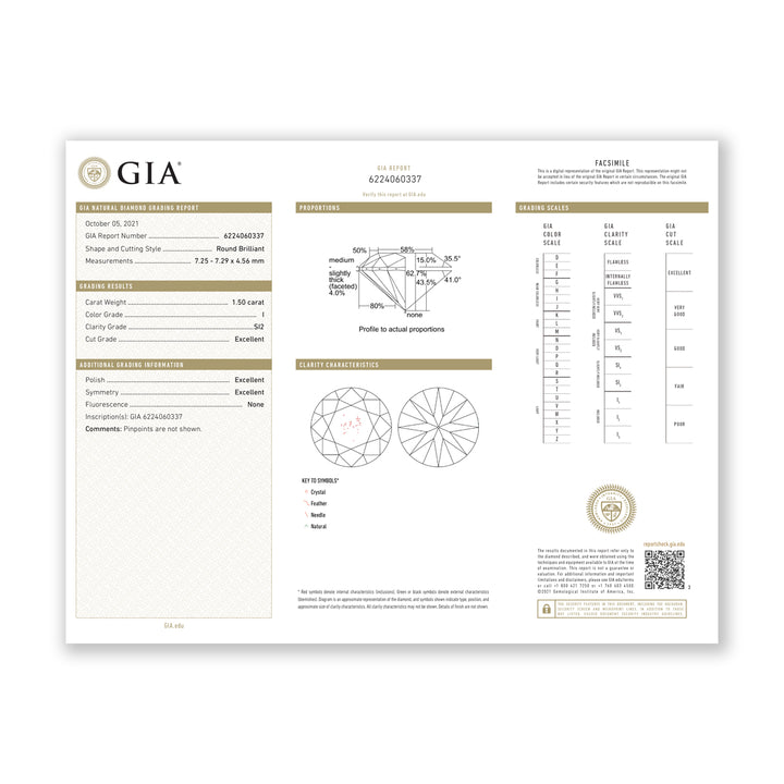 3.01CTW SI2/I GIA Certified Diamond Solitaire Earrings in 18K White Gold