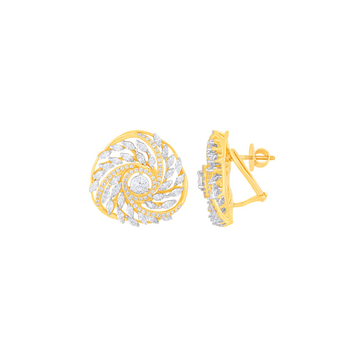 3.22Ct VVS/FG Diamond Earrings in 18K Gold