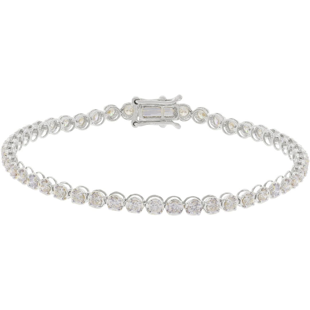 1.92Ct VS/SI-GHI Diamond Bracelet in 18K Gold