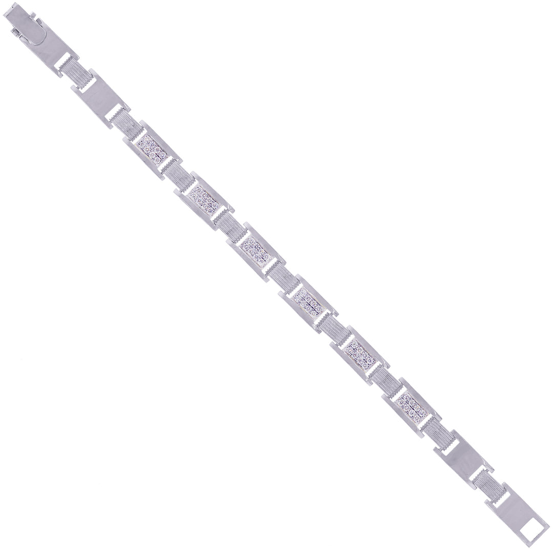 1.11Ct VVS/FG Diamond Bracelet in 18K White Gold