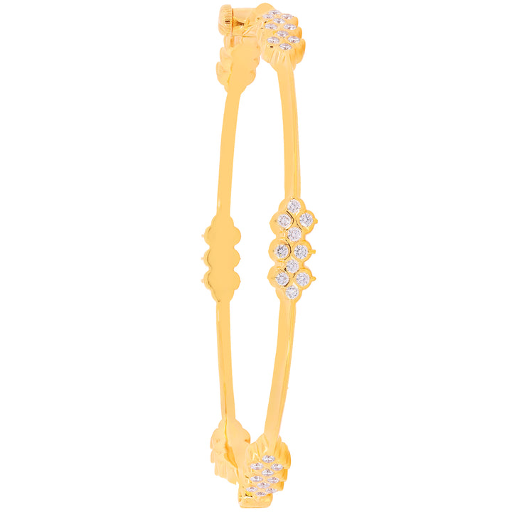 2.48Ct VVS/EF Diamond 2pcs Bangle in 22K Gold