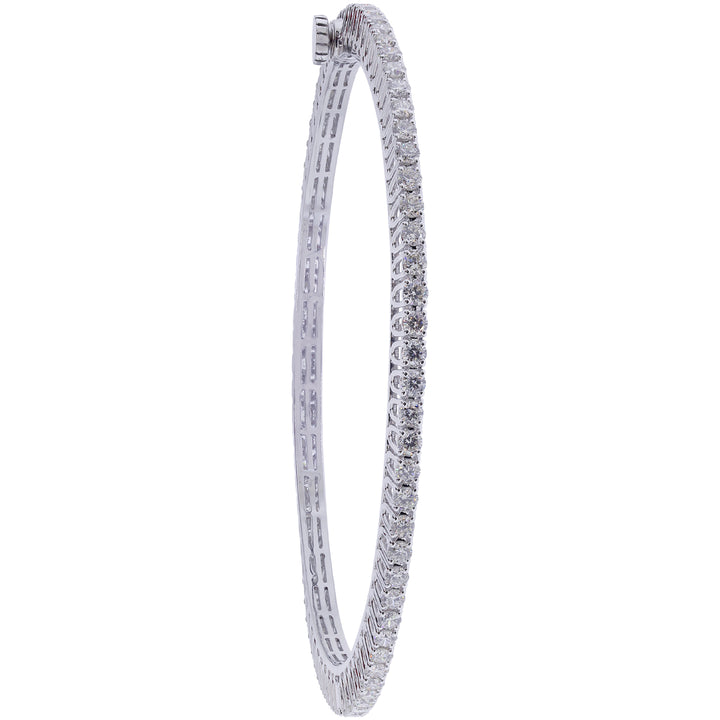 5.53ct VVS/FG Diamond Set Of 2pcs Bangles in 18K White Gold