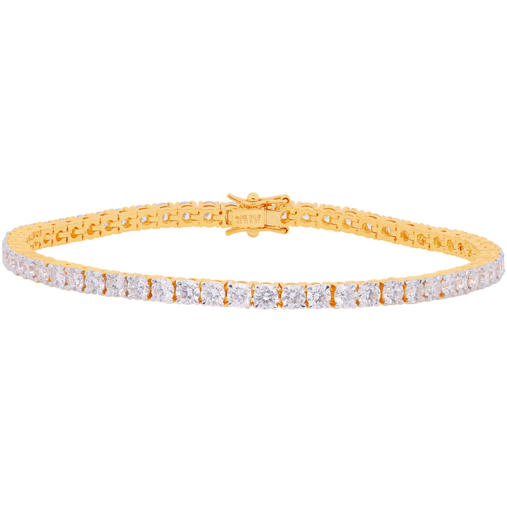 5.37Ct VVS/FG Diamond Bracelet in 18K Gold