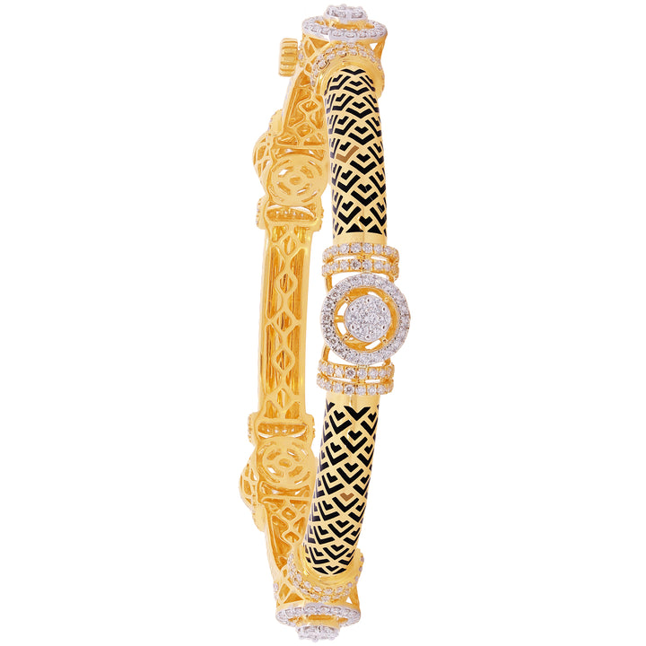 5.08Ct VVS/FG Diamond Set Of 2Pcs Bangles in 18K Gold
