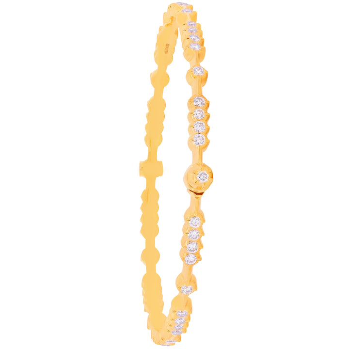 4.94Ct VVS/EF Diamond 2pcs Bangle in 22K Gold