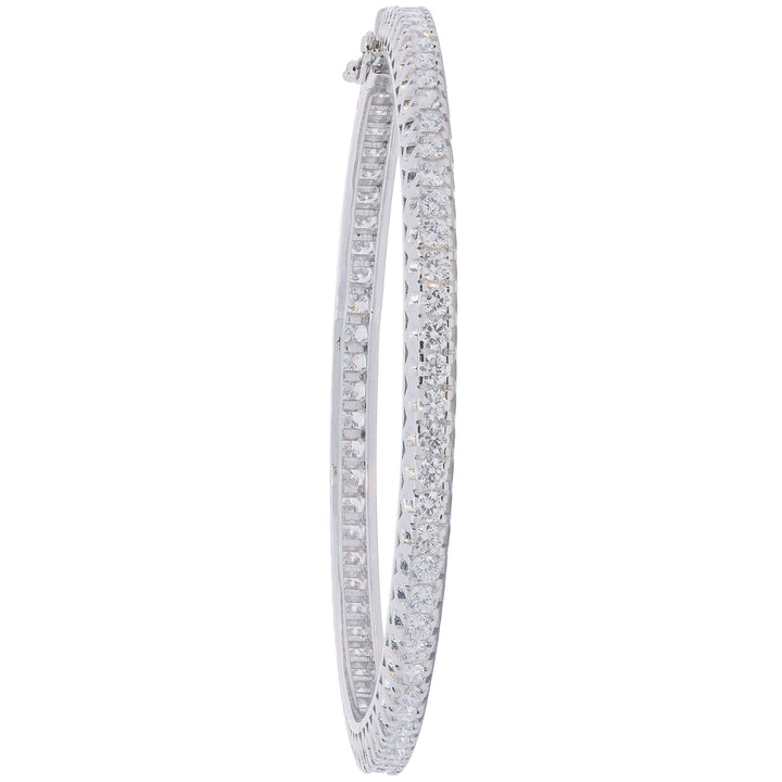 10.35Ct VVS/EF Diamond 2pcs Bangle in 18K White Gold