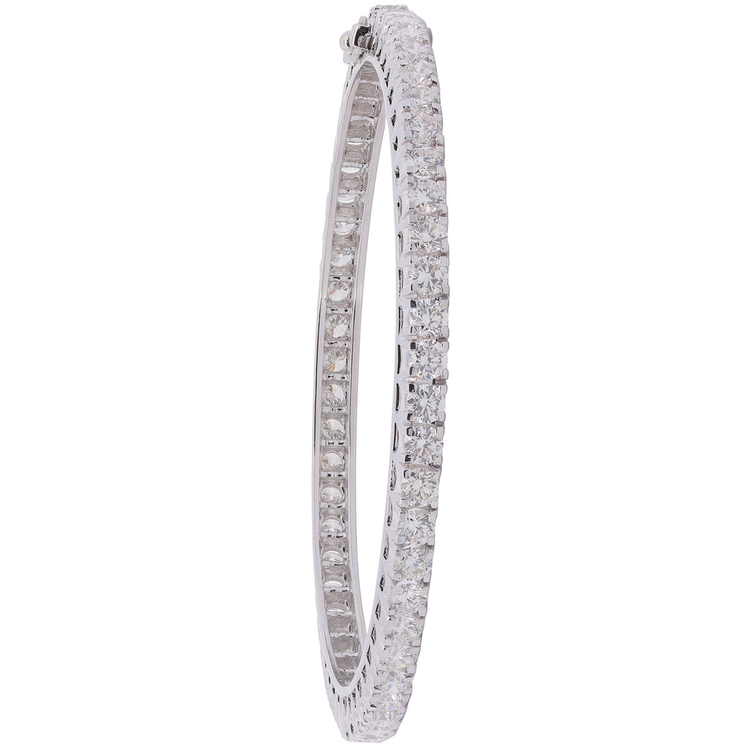 16.26Ct VVS/FG Diamond 2pcs Bangle in 18K White Gold
