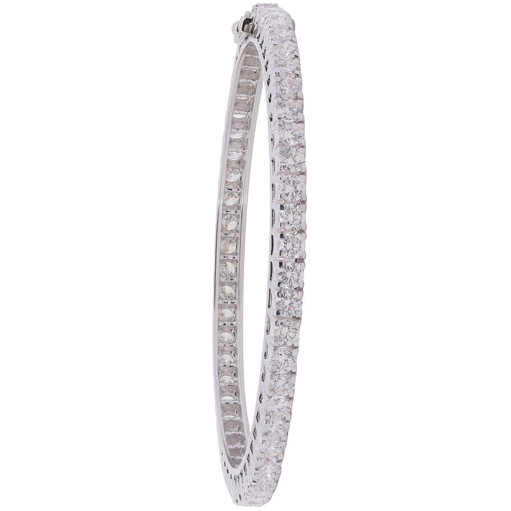 16.26Ct VVS/FG Diamond 2pcs Bangle in 18K White Gold