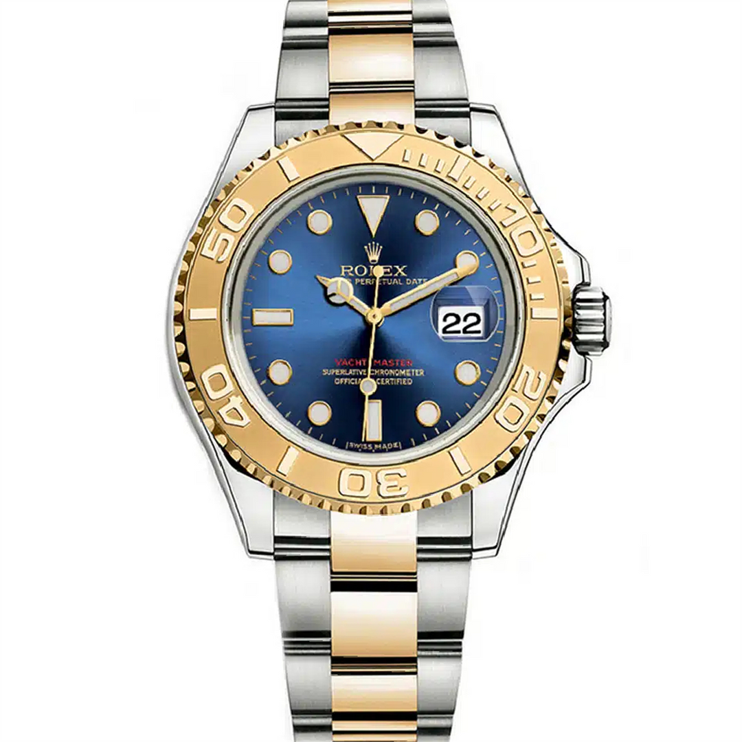 Yachtmaster 40 Blue Dial with Rotatable Bezel & Oyster Bracelet in 18K Gold & Stainless Steel
