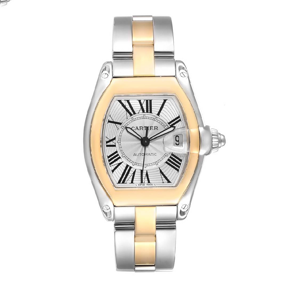 Cartier Ladies Roadster "Discontinued" Quartz Watch in 18-Karat Gold Stainless Steel