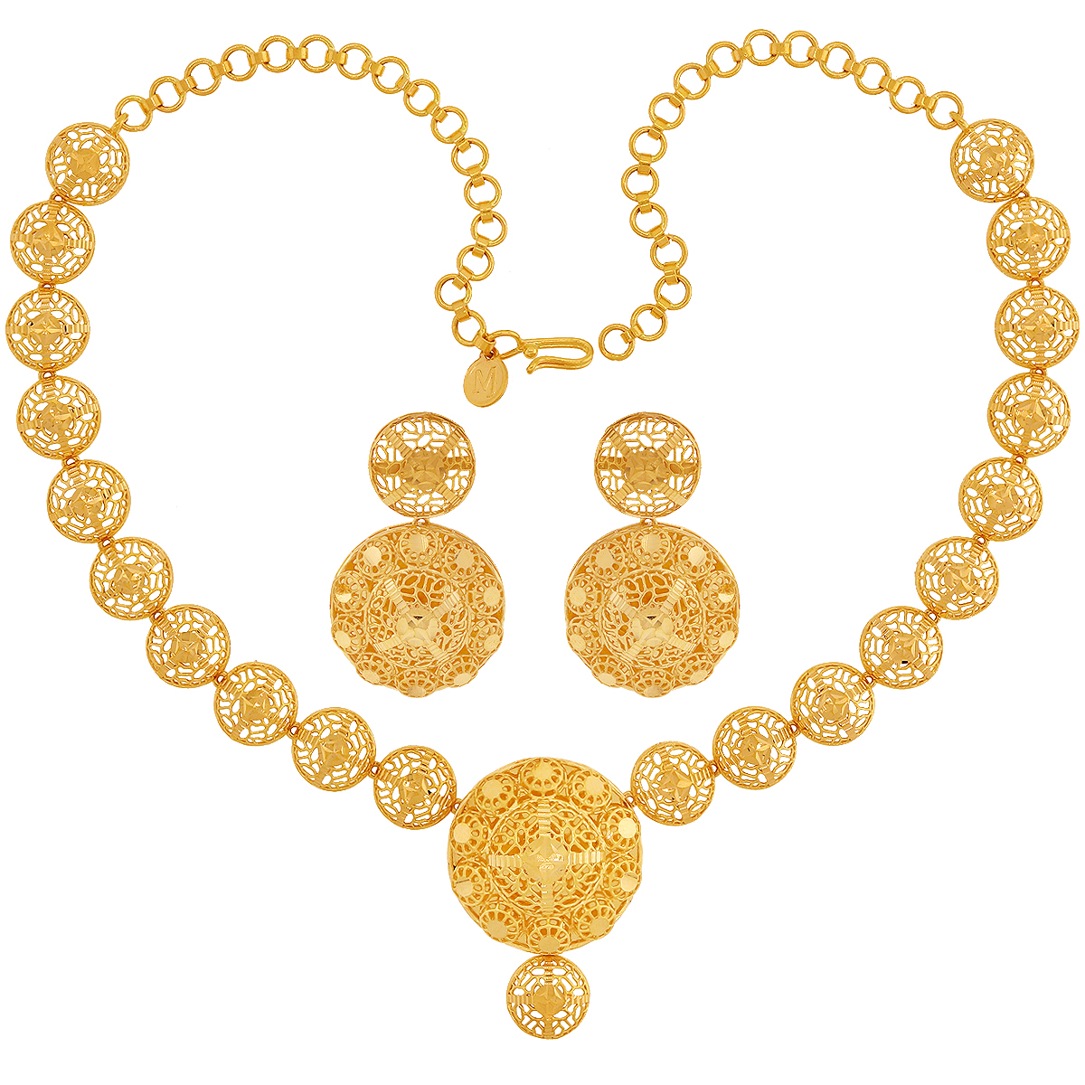 Malani Jewelers | Alluring Necklace Set in 22K Gold