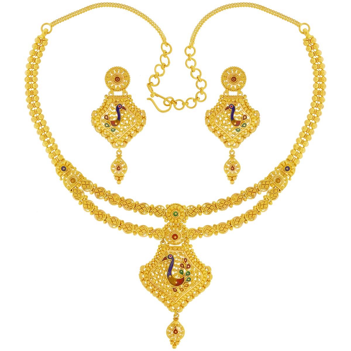 Gold Bridal Set by Malani Jewellers - Jewellery Designs