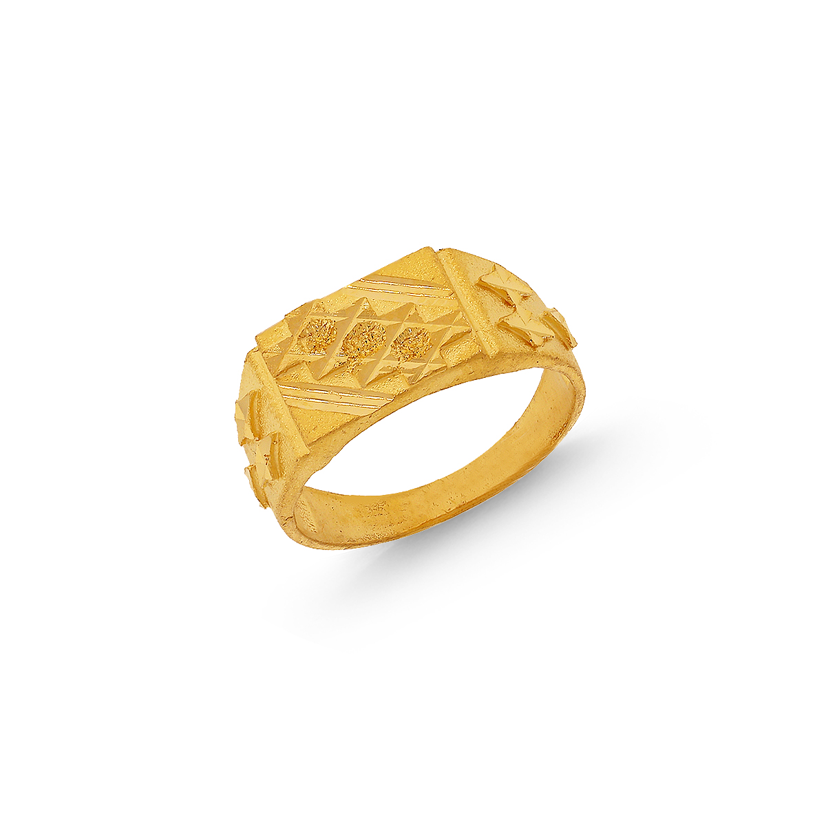 Malani Jewelers | Elegant Men's Ring in 22K Gold