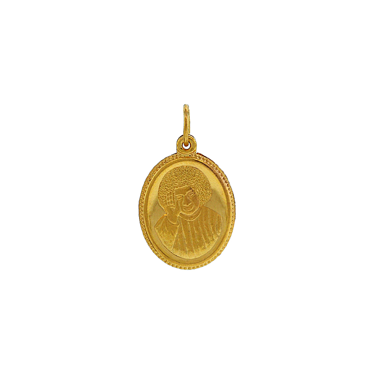 Om & Sathya Sai Baba Pendant in 22K Gold | Malani Jewelers