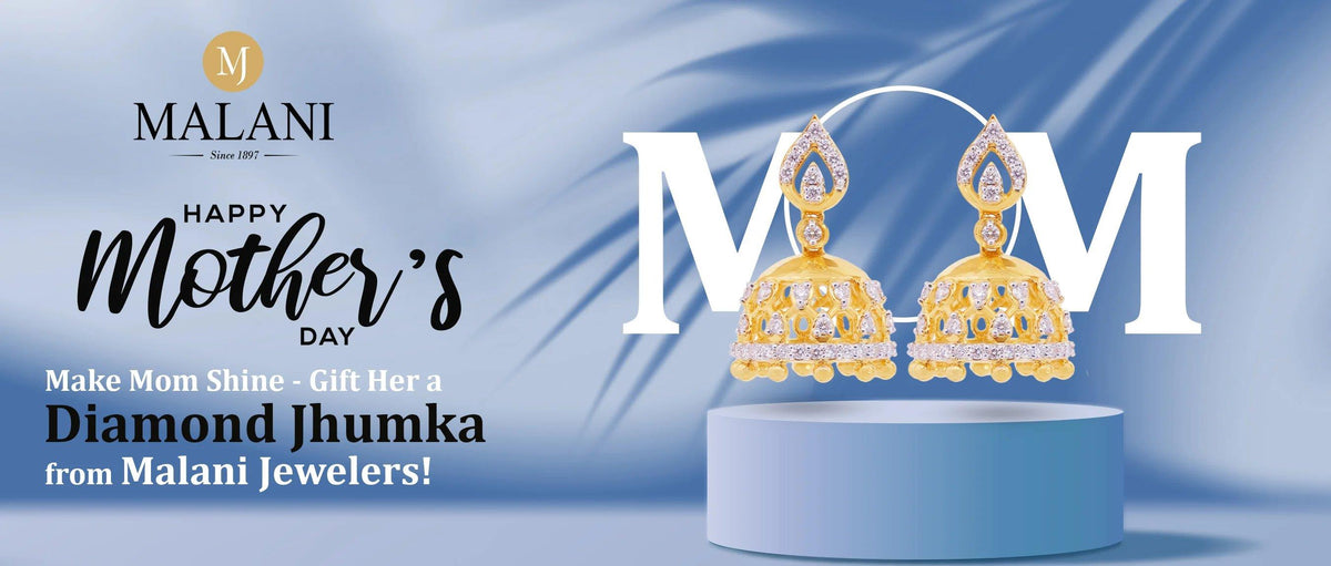 How About Gifting Mom A Diamond Jhumka on This Mothers Day