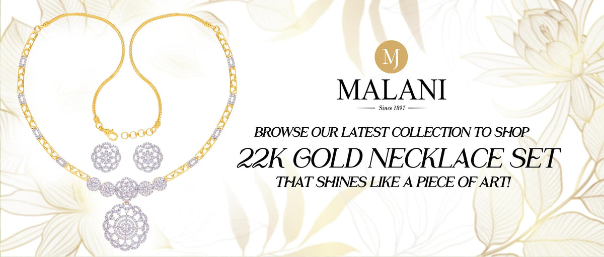 Want To Sprinkle A Charm of Opulence On Every Occasion? Adorn Our Necklace Set Designs in 22K Gold