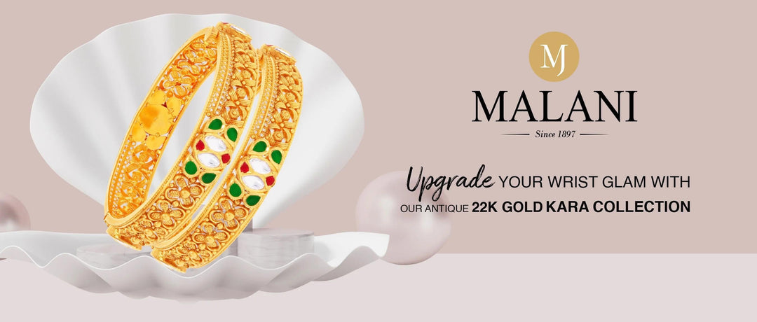 Want to Craft Your Precious Moments with Classic Elegance? Shop Our Antique 22K Kara Designs in Gold
