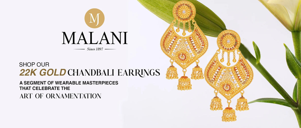 How About Adorning Our Spectacular 22K Chandbali Earrings to Mark A Statement with Ethnic Outfits!