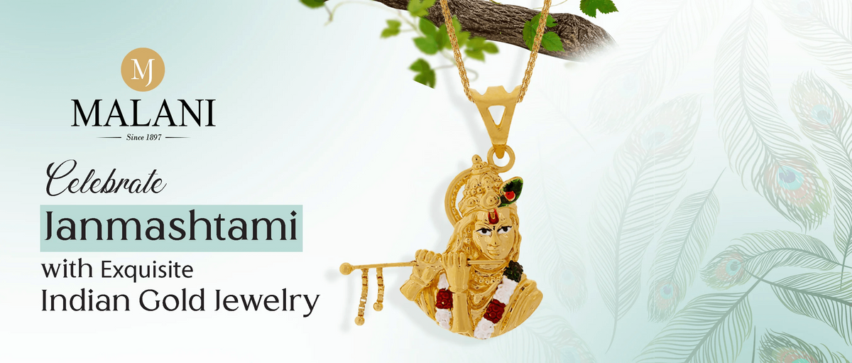 Indian Traditional Gold Jewelry for Janmashtami
