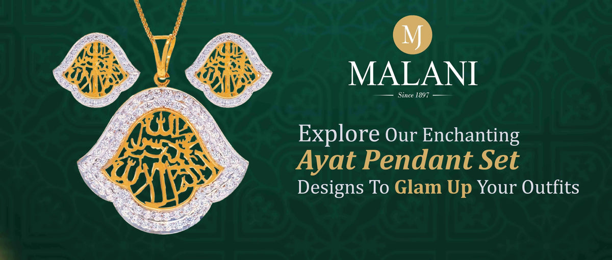 Let Our Ayat Pendant Set Collection Usher Opulence in Your Jewelry Repertoire