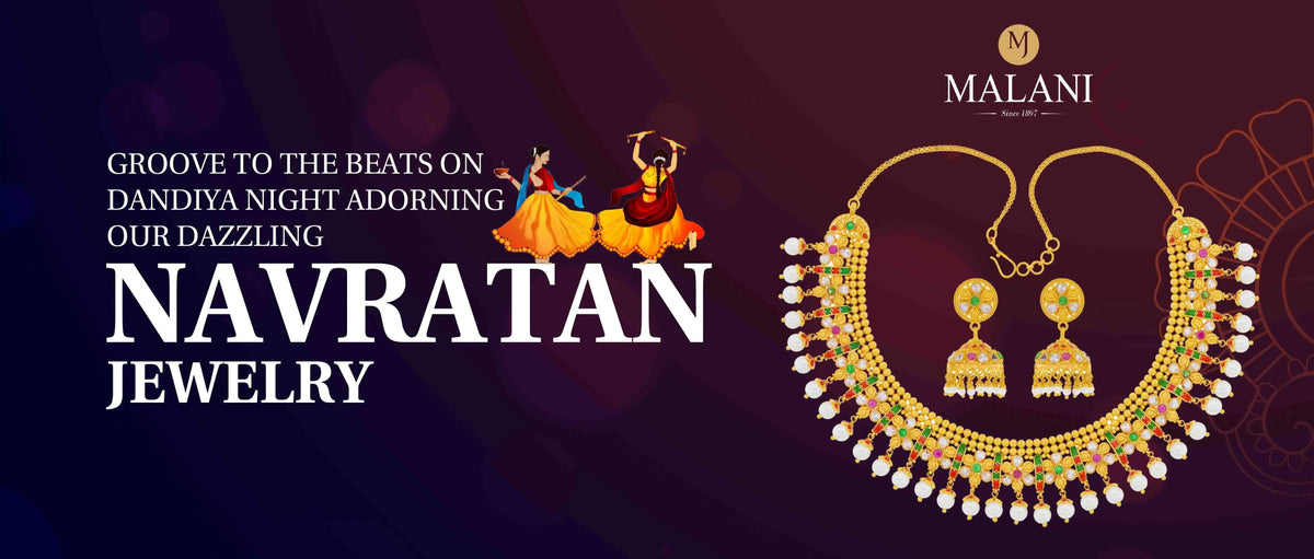 This Dandiya Season Steal the Spotlight with Our Vibrant Navratan Jewelry Collection