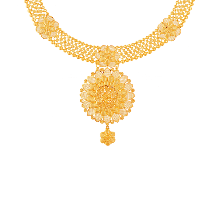 Opulent Necklace Set in 22K Gold