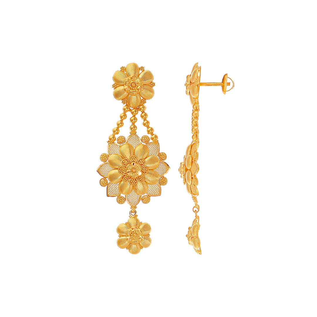 Opulent Necklace Set in 22K Gold