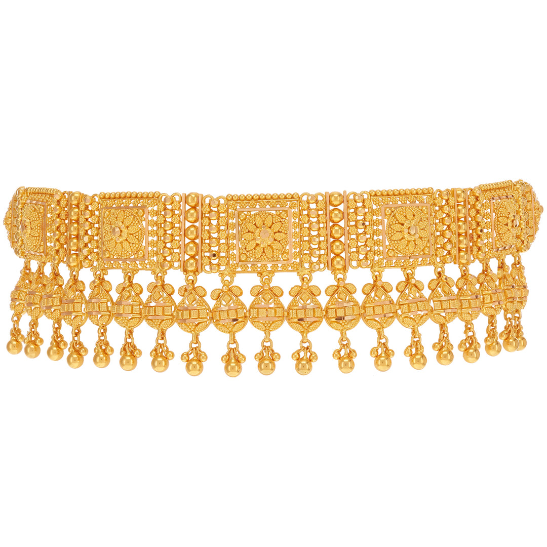 Artistic Choker Set in 22K Gold