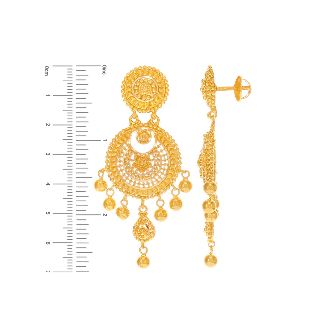 Precious Necklace Set in 22K Gold