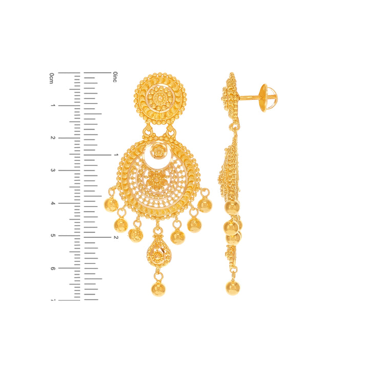 Precious Necklace Set in 22K Gold