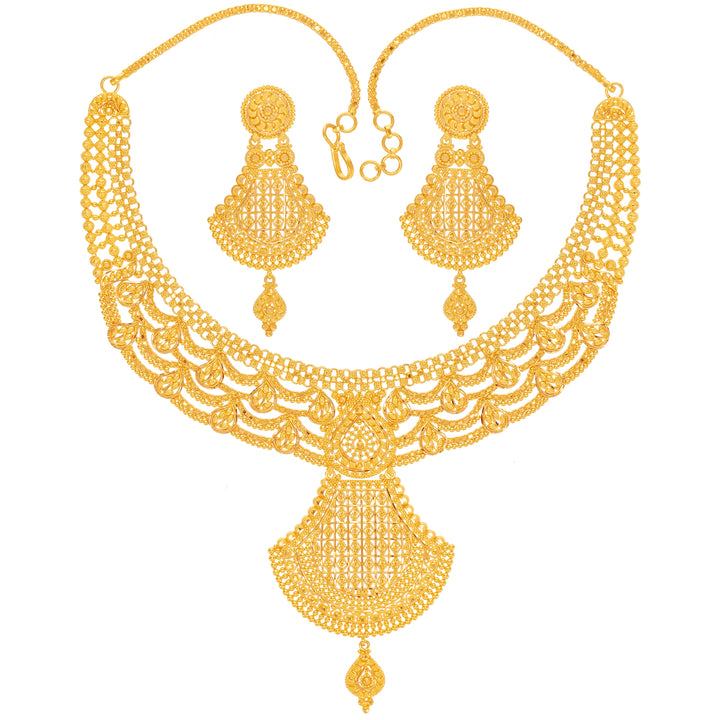Delightful Necklace Set in 22K Gold