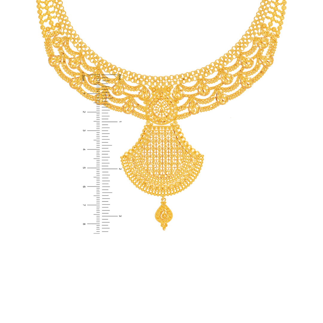 Delightful Necklace Set in 22K Gold