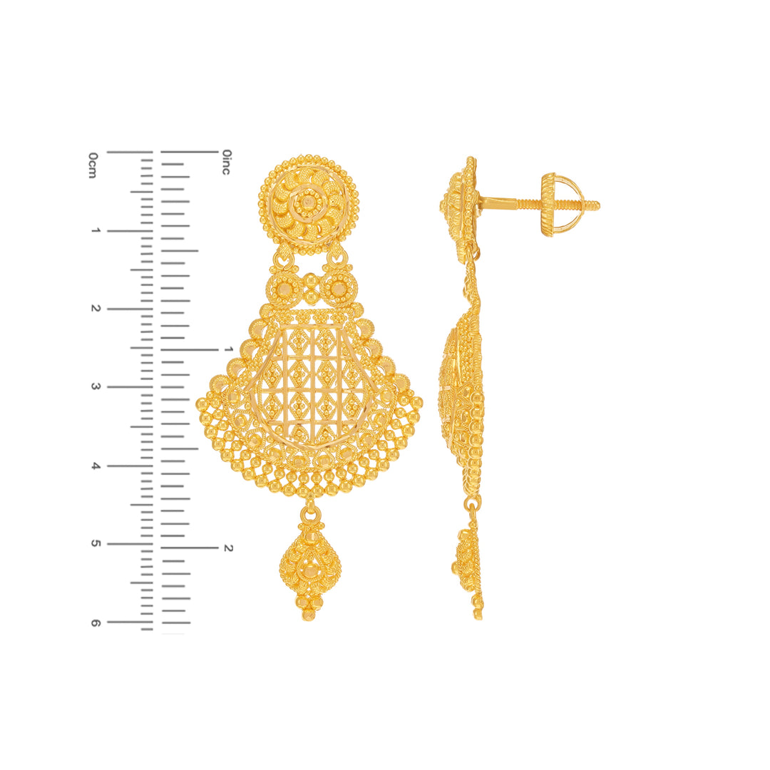 Delightful Necklace Set in 22K Gold