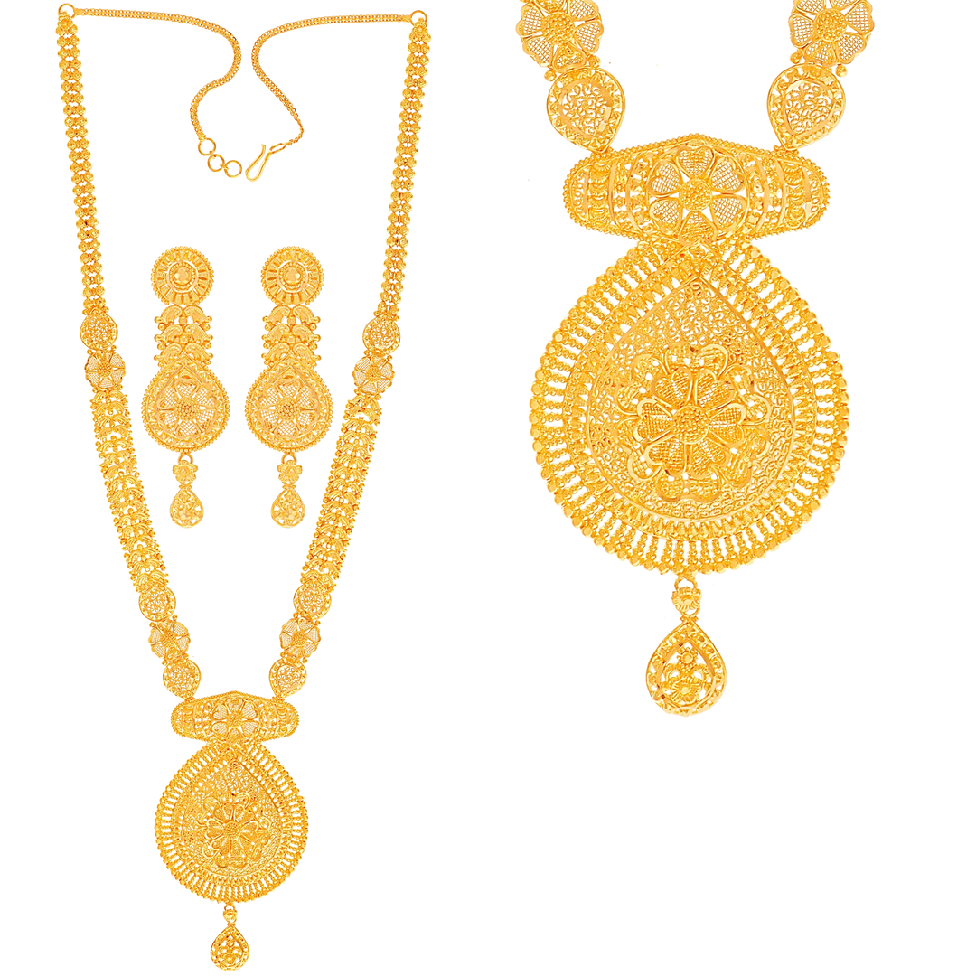 Delightful Patta Haaram in 22K Gold