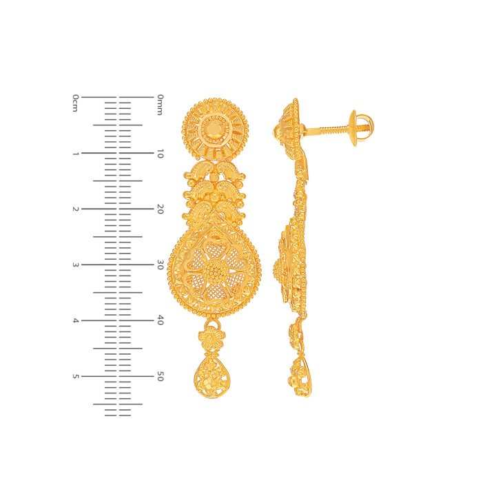 Delightful Patta Haaram in 22K Gold