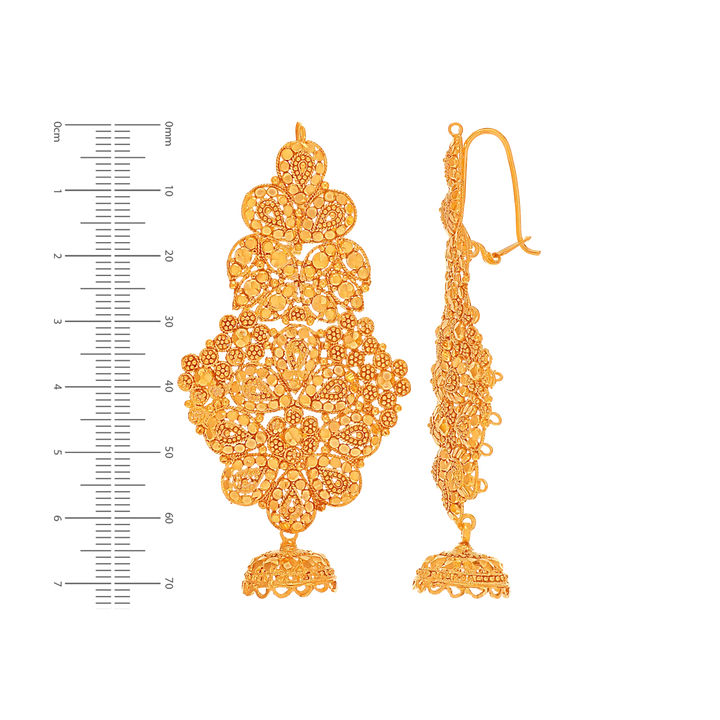 Artistic Choker Set in 21K Gold